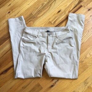 LULULEMON MENS/BOYS FLAT FRONT STRETCH KAHKI PANTS SZ 30x29